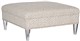 V36S7XPO_MIY Ottoman_Acrylic Leg_Plain Top_Single Row Nail_Houck Pewter_ang